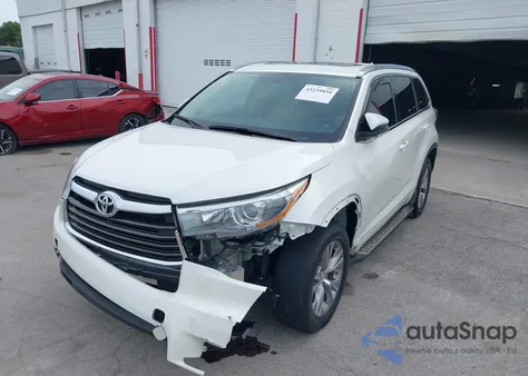 2015 Toyota Highlander Xle V6 из США, поврежденный, VIN 5TDKKRFH8FS113186
